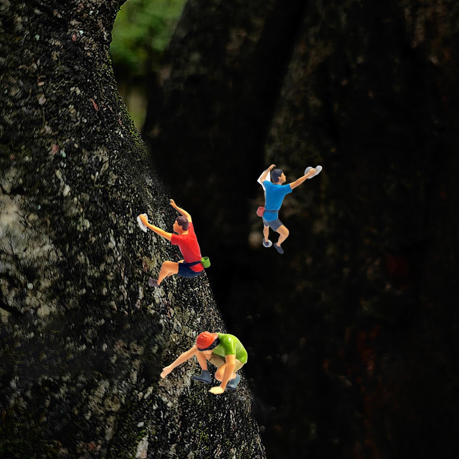 Amazon | Oshhni 1:87 ロッククライミングフィギュア 人物モデル